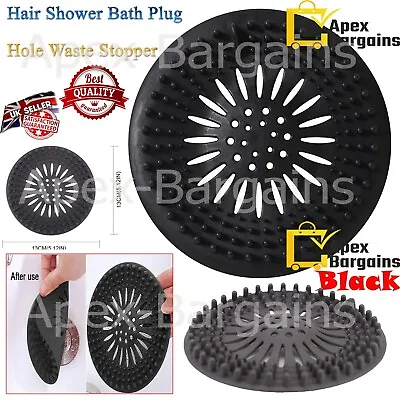 £2.75 • Buy Hair Trap Shower Bath Plug Hole Waste Catcher Stopper Floor Drain Cover Acces UK