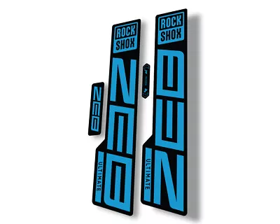 Rock Shox ZEB 2021 ULTIMATE Mountain Bike Cycling Decal Sticker Adhesive Blue • $16.99