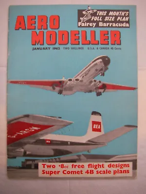 £3 • Buy Aero Modeller Magazine January 1962 With Fairey Barracuda Plans