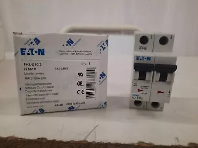 Eaton NSB FAZ-S10/2 Miniature Circuit Breakers (MCBs) FAZ 2P 10A 120/240V 50/60H • $45.71