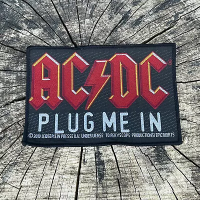 AC/DC - Plug Me In Aufnäher - Patch Hardrock Kutte Weste • £7.12