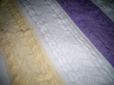 £20 • Buy Hand Knitted Baby Shawl Blanket Baby Shower  40in X 40in New 