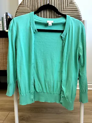 J. Crew Womens “The Clare Cardigan  In Size S Teal • $15