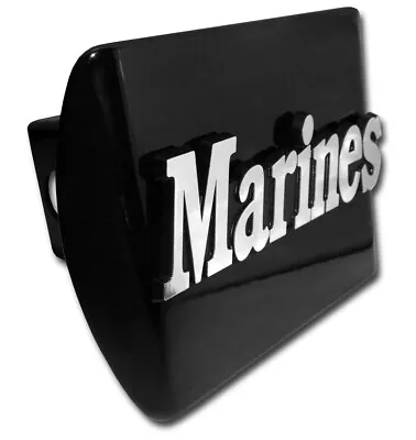 U.S. Marine Corps  Marines  Black Metal Hitch Cover • $36.95