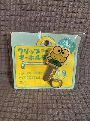 Vintage Sanrio 1993  Keroppi Frog Green Key Chain Clip Holder Brand New • $22.99