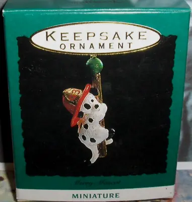 Merry Mascot`1993`Miniature-Fireman Best Friend On Fire TruckHallmark Ornament • $9
