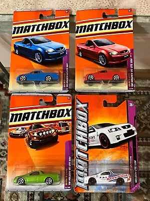 Matchbox Holden '08 Ve Ute Ssv Commodore  4 Car Lot Red Blue Green White  • $129.99