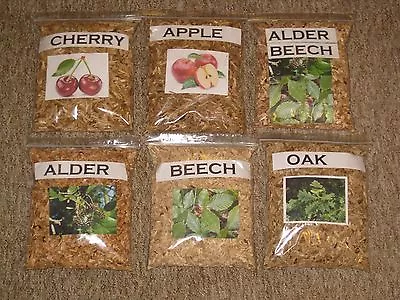 1l - 3l QUALITY SMOKING WOOD CHIPS AlderAppleBeechCherryOak For Food Smoking • £6.98