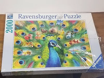 Ravensburger Land Of The Peacock Puzzle 165674 2000 Piece New (damage Box)  • $24.60