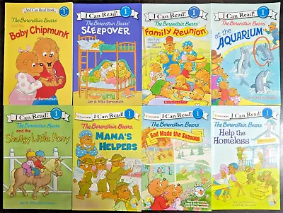 Berenstain Bears Reader Books 8 Lot Children's I Can Read Level 1 PB Readers • $17.99