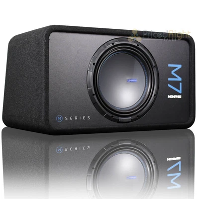 $649.95 • Buy Memphis Single 12  Loaded Subwoofer Enclosure 1500 Watt Car Audio BASS M7E12S1