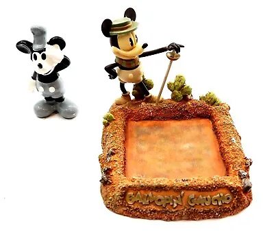 Mickey Mouse GALLOPIN' GAUCHO Disney Gallery + Steamboat Willie Figurine DAMAGED • $22.99