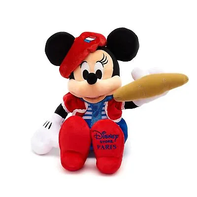 Disney Minnie Mouse Paris Soft Toy 38cm/14.9  Cute Kids Plush Character Figure • £20