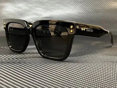 GUCCI GG1084S 001 Black Square 54 Mm Men's Sunglasses • $283.50
