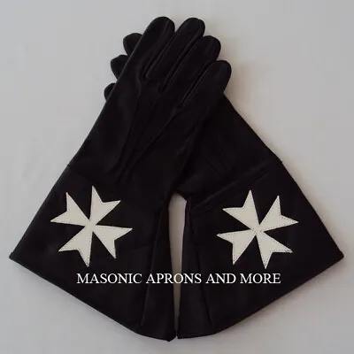 Masonic Knights Of Malta Gauntlets(Sheep Leather)(MA5002) • $50.23