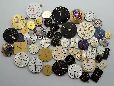 Group Lot Of 50 Vintage Quartz Movements-Hamilton & More! For Parts/Repair A1245 • $28.49