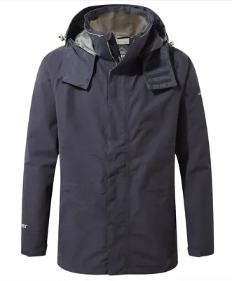 Craghoppers Mens Kiwi Gore-Tex Fully Waterproof Jacket Breathable RRP £220.00 • £65