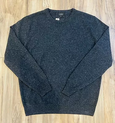 NWT J Crew Cashmere Sweater Size Large In Charcoal Donegal • $89.99