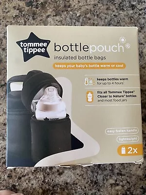 Tommee Tippee Closer To Nature 2x INSULATED BOTTLE BAGS • £10