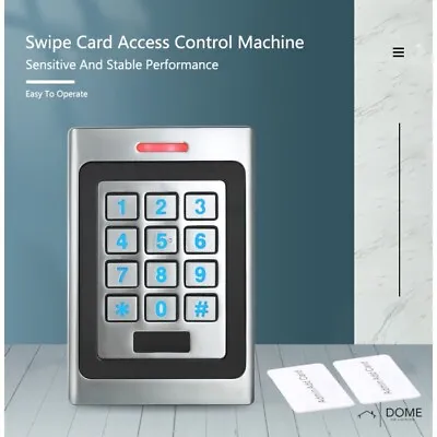 IDOME Access Control Keypad Outdoor RFID Swipe Card Metal Case FREE 10 FOB UK • £33.45