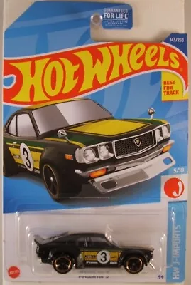 HOT WHEELS #2022-143 Mazda RX-3 On US Long Card (NEW In BLISTER) • $2.95