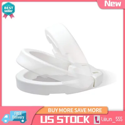 Raised Toilet Seat - Elongated 3-1/2 Inch White 300 Lbs. • $29.28
