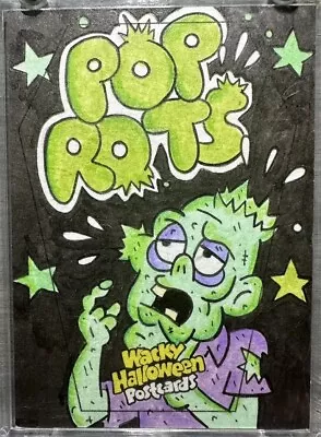 2023 Wacky Packages Halloween Artist CROCKETT Sketch POP ROTS • $134.99