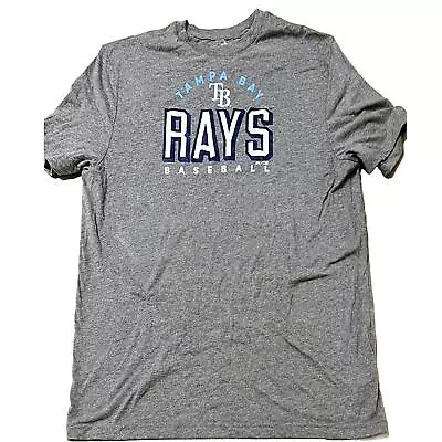 Tampa Bay Rays Men's Dark Gray T-Shirt Genuine Merchandise Majestic • $18.99