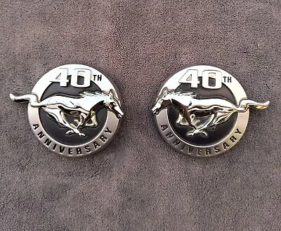 2004 Ford Mustang 40th Anniversary Left & Right Front Fender Emblem • $29