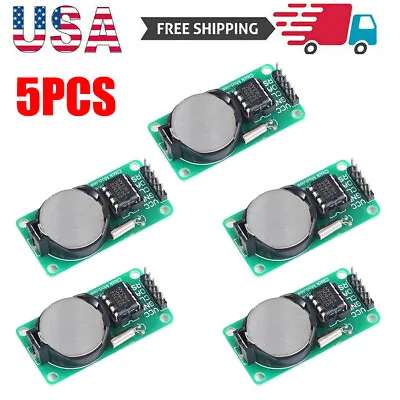 5PCS RTC DS1302 Real Time Clock Module For Arduino AVR ARM PIC SMD With Battery • $11.49