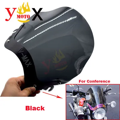 Black Windscreen Windshield W/ Bracket Screws For Yamaha VMAX1200 V-MAX1200 VMAX • $52.66