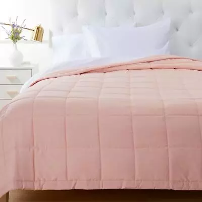 New Concierge Collection Platinum Micro Fiber Down Comforter Pink Full/Queen • $56.99