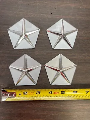 4 Dodge Plymouth Chrysler Mopar Pentastar Emblems Nos 424 • $11.99