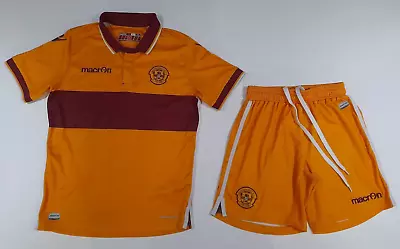 £19.99 • Buy Medium Boys Authentic MOTHERWELL F.C. Home Football Shirt & Shorts Kit 2016 2017