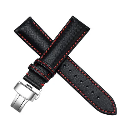 DISMAY 22mm Carbon Fiber Watch Band Strap For Tag F1 BT0718 CAH101x WAH101x • £62.46