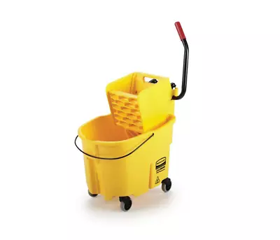 Rubbermaid Plastic Mop Bucket Cleaning Pail Commercial Removable Wringer 35 Qt • $107.95