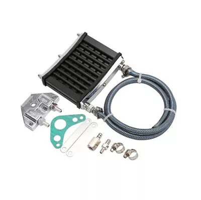 $43.10 • Buy 1 Set Aluminum Oil Cooler Cooling Radiator For Motorcycle Engine More Horsepower