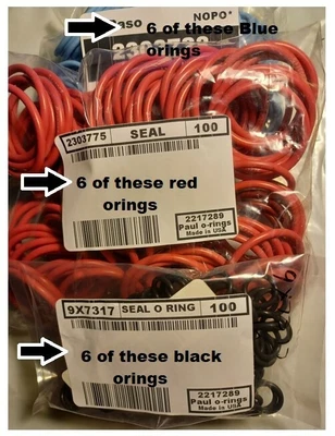 $39.99 • Buy O Ring For Caterpillar C15/ 3406E Injector (qty 6 ) Ref# 2481394 Aftermarket USA