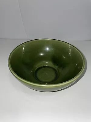 Vintage Haeger USA Pottery 101 Green 8  Footed Serving Bowl • $25