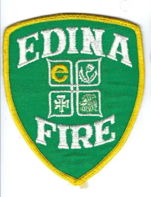 Edina (Hennepin County) MN Minnesota Fire Dept. *GREEN* Patch - Nice! • $6.49