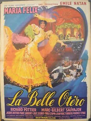 La Belle Otero Richard Pottier Maria Felix Jacques Berthier Movie Poster • $500