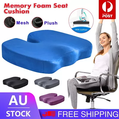 $20.66 • Buy Coccyx Orthopedic Memory Foam Seat Cushion Back Cushion Pain Relief Chair Pillow