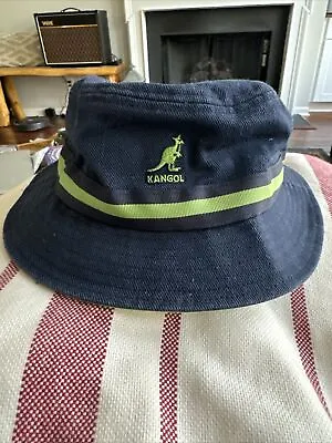 Kangol Men Women Stripe Lahinch Large Blue And Green Bucket Hat • $35