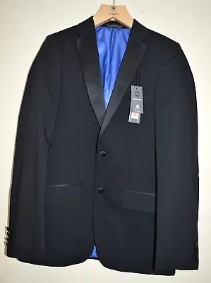 New M&S Collection Black Evening Wear/ Tuxedo Suit JACKET Sz 38  Long • £45