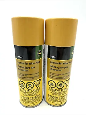 John Deere Genuine OEM TY25627 Yellow Paint 2 Cans • $34.97