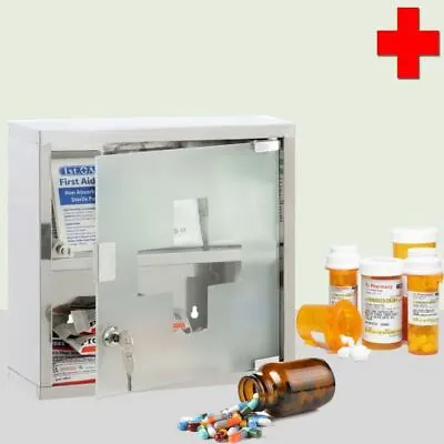 S/S Medicine Cabinet Glass Door • £22.99