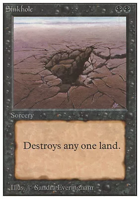 Mtg Sinkhole - Poor/ruined Unlimited - Unl - Magic • $31.84