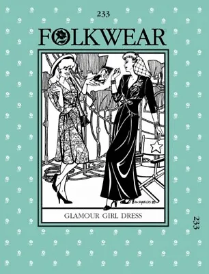 £20.99 • Buy Folkwear Patterns Ladies Sewing Pattern Glamour Girl Dress