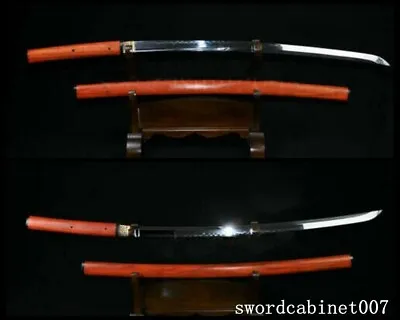 JAPANESE SAMURAI SWORD KATANA Clay Tempered UNOKUBI-ZUKURI BLADE SHIRASAYA • $281.99