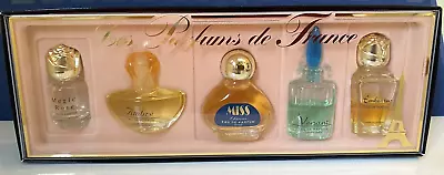 Charrier France Perfume 5 Pc  Miniature Set Minis AmbreVersantRose +++VTG ❤️ • $16